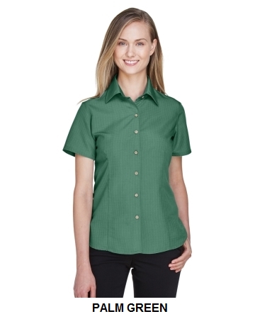 Harriton Ladies' Barbados Textured Camp Shirt.  HARRITON  M560W